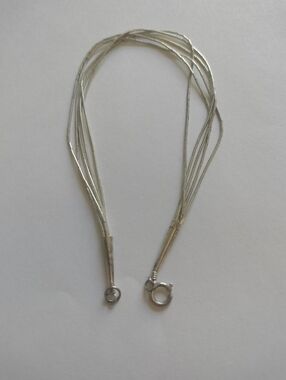 Vintage Native American Sterling Silver Five Strand Bracelet